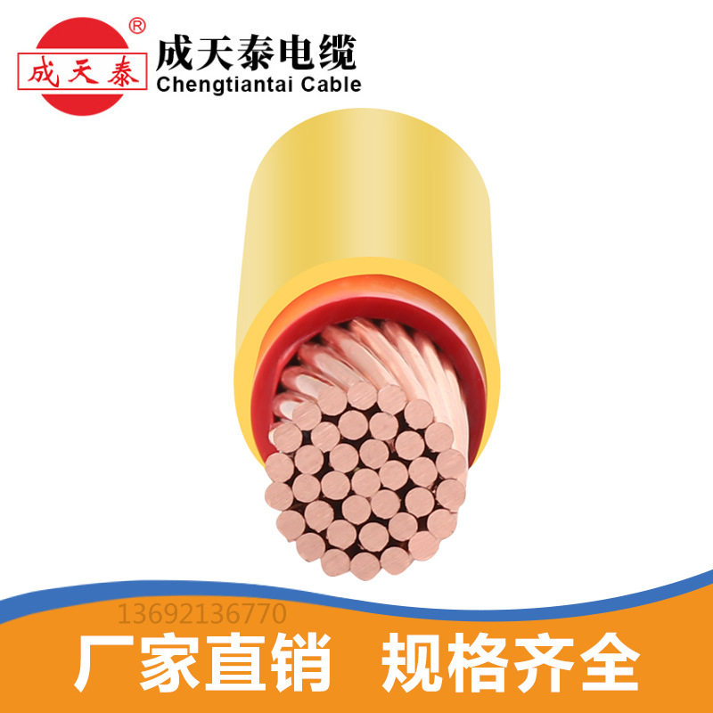成天泰电线BVV1*185平方双塑护套铜芯电缆硬线厂价直销