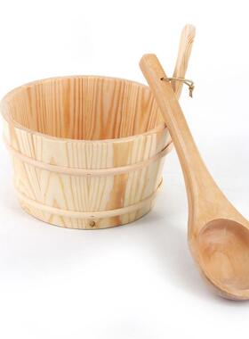 桑拿木桶木勺WZ-01桑拿设备桑拿房里淋水用