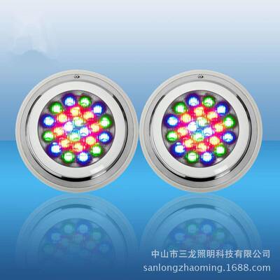 9w12w15w18w24w30w33w35w40w45瓦LED泳池灯水下灯不锈钢水底灯