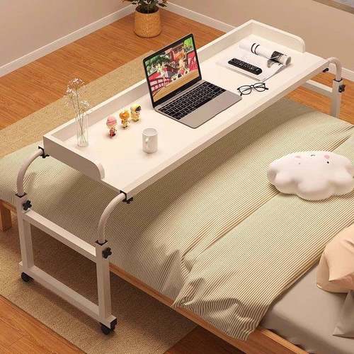 床上折叠小桌子家用跨床桌可移动书桌电脑桌卧室床边桌子懒人升降