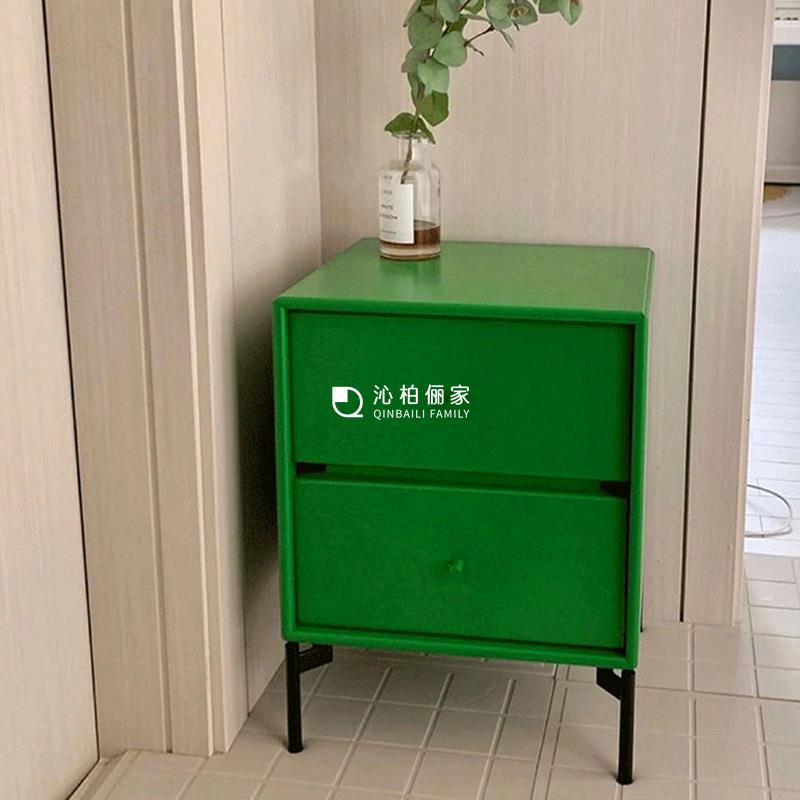 丹麦床头柜多色柜子现代简约沙发置物储物柜小边柜卧室床头收纳柜