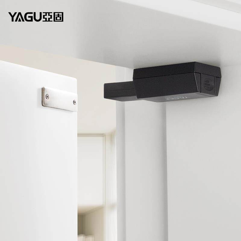 亚固重型柜门反弹器隐形房门强磁吸按压式回弹碰珠按弹高门开门器