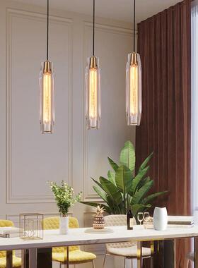 全铜水晶小吊灯创意现代家装设计师过道走廊餐厅吧台床头灯具