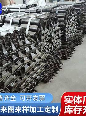 DTII型输送机弹簧挂钩铰接三联托辊矿用108胶带上托辊三连托辊