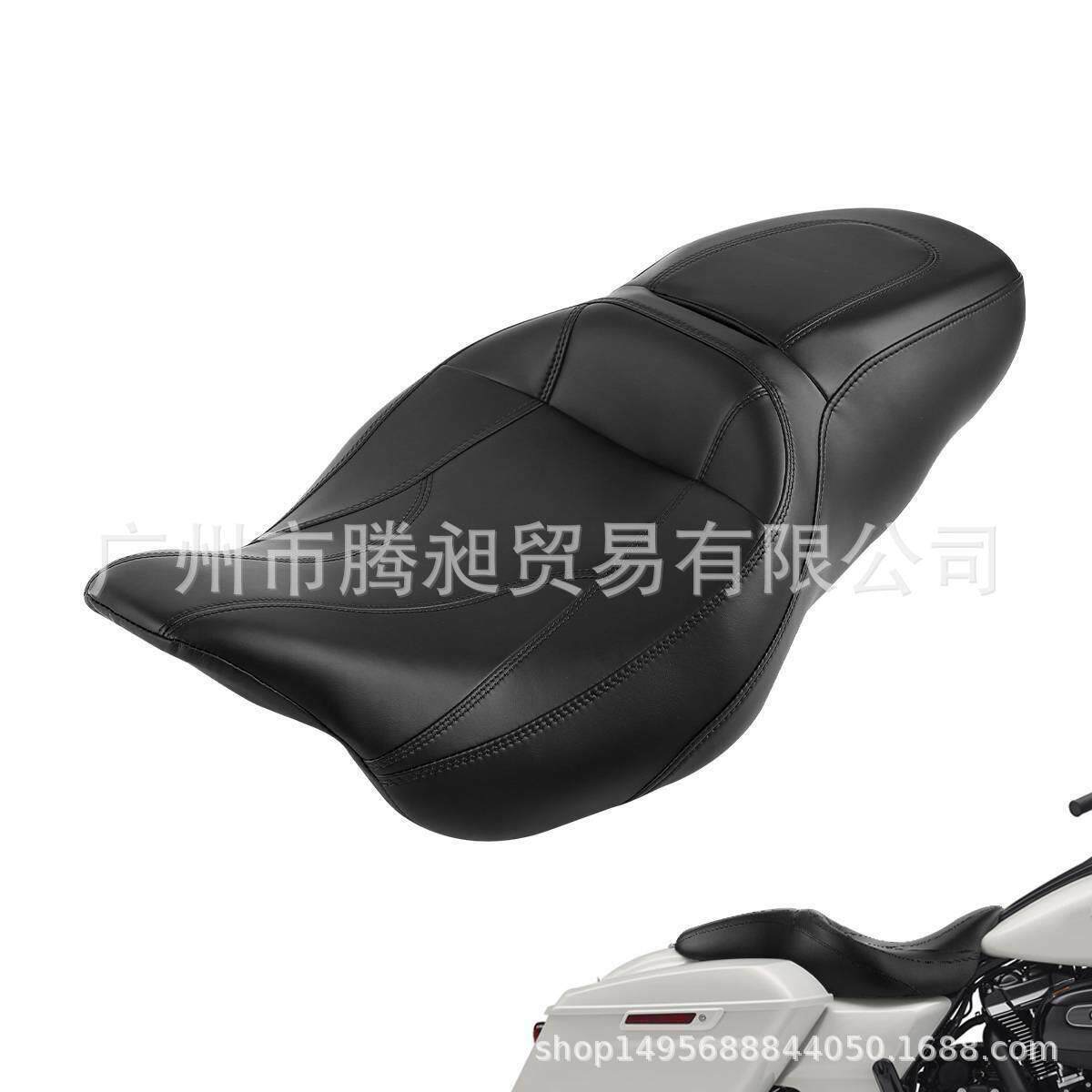 适用于哈雷旅行路王街道大滑翔2009-2020的驾驶员乘客座椅坐垫