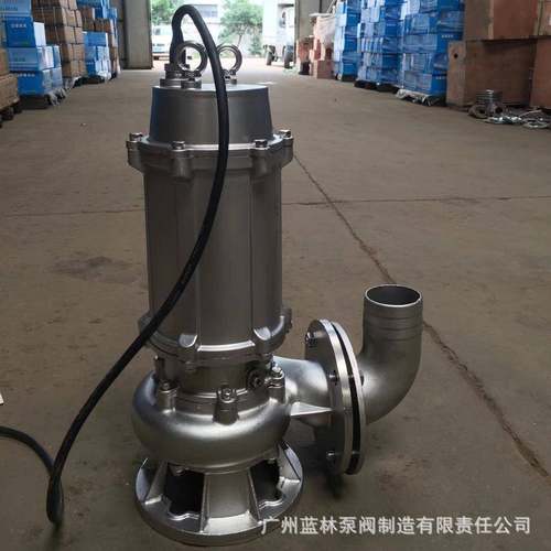 304不锈钢潜水排污泵65WQ30-80耐酸碱工业污水潜水泵