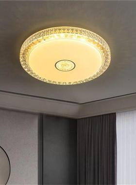 全铜吸顶灯卧室房间灯LED新款现代简约创意轻奢圆形中山灯具