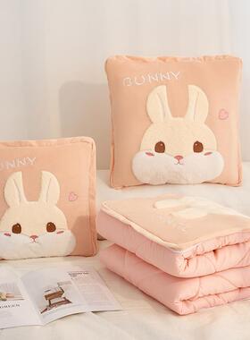 Y8Z抱枕被子两用二合一女生睡觉折叠毯子车载午休枕头汽车靠枕加