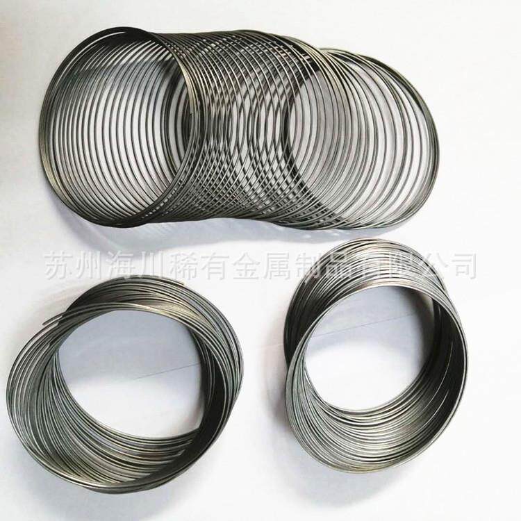 温控镍钛拉簧双程记忆镍钛合金弹簧加热伸长冷却缩短形状记忆弹簧