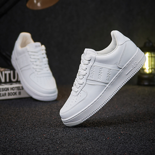 森马柔软真皮小白鞋 百搭运动鞋 潮时尚 男厚底空军情侣款 板鞋 SENMA