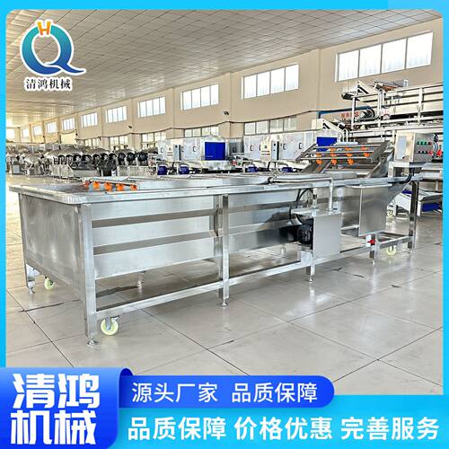 学校食堂韭菜芹菜气泡清洗机 黄瓜豆角清洗设备 包子馅加工流水线