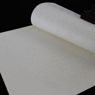 加厚宣纸卡纸国画生宣镜片纸手工全白卡纸全麻免装裱书法创作卡纸