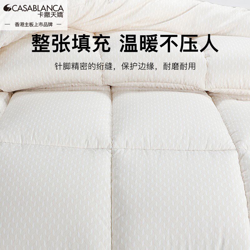 卡撒天娇七孔纤维被芯冬厚被学生宿舍加厚保暖冬被子新品单人双人