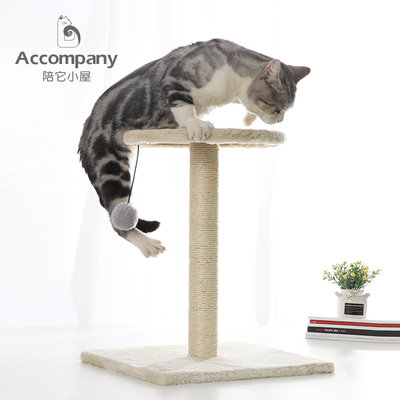 ZEZE剑麻猫爬架小型跳台猫抓柱猫树猫窝一体猫抓板猫咪爬架猫架子