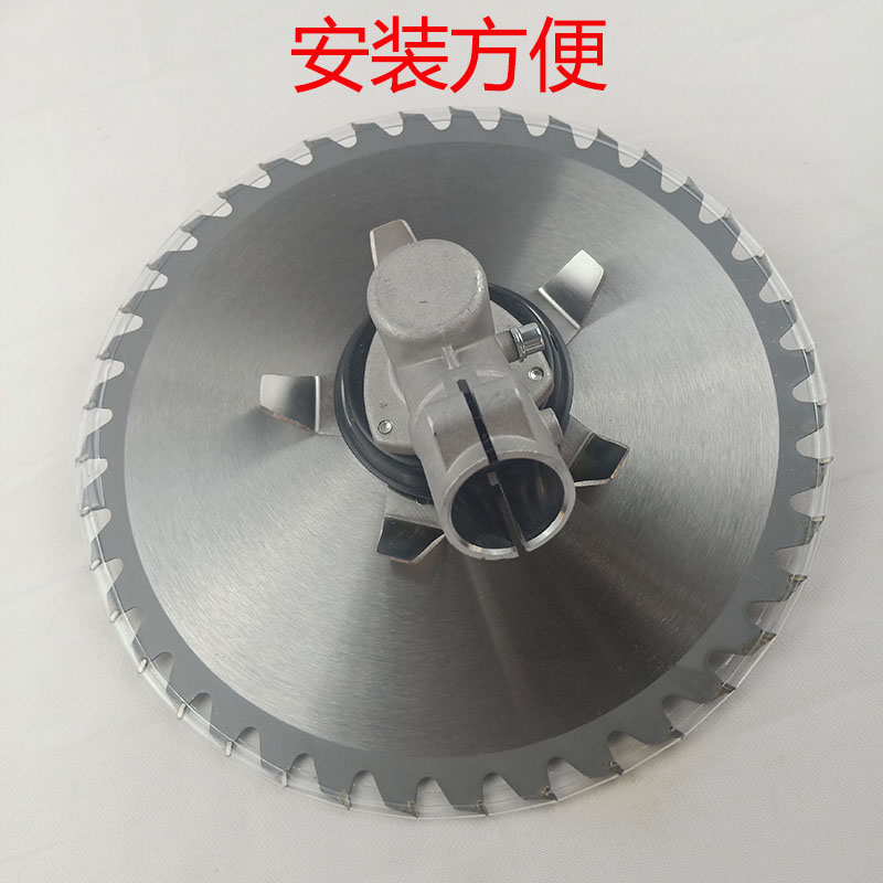 新型割草机防缠草神器辅助刀片一字合金锯齿打草头割灌机通用配件