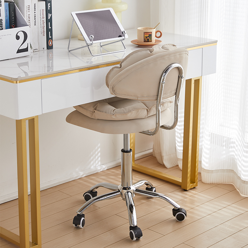 网红吧台椅家用靠背电脑椅子旋转升降前台收银椅美容美甲椅化妆椅