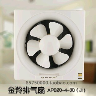 金羚8寸开孔250mm厨房卫生间排风扇排气机百叶窗风扇APB20
