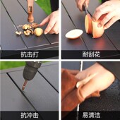 户外桌椅塑木庭院别墅露天花园室外简约休闲防水防晒防腐桌椅组合