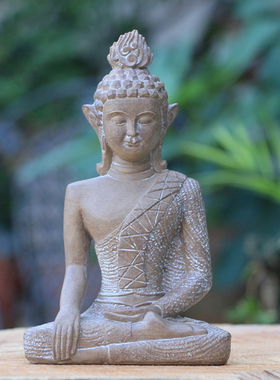 中式花园佛像禅意庭院布置摆件园艺民宿茶室造景家居书房艺术装饰