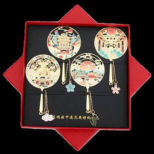 山西特色景点书签平遥古城云冈石窟金属旅游纪念品礼物定制刻字