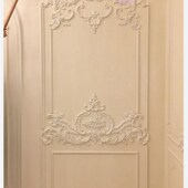 欧式 电视沙发床头石膏线条角花雕花背景墙阴角线定制 法式