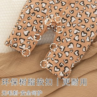 婴儿冬装加厚连体衣外出服包手包脚防风加厚外套纯棉A类男女宝宝