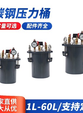 厂家直供 碳钢压力桶 点胶储料桶 储胶桶 1L-60L