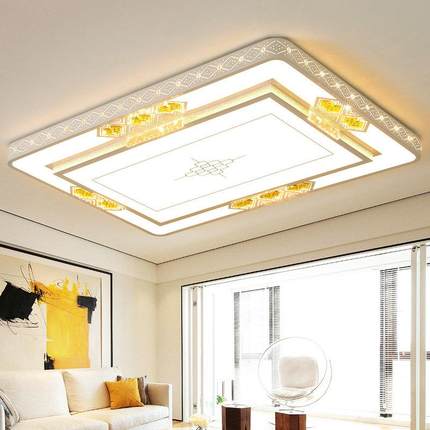 新款客厅灯家代简约长方形吸顶灯现全屋具套灯餐组合套餐款式用卧