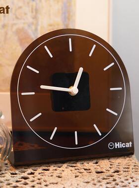 北欧装饰厅轻奢书大气LIN20186客座钟ins房原创亚克力时钟约简钟