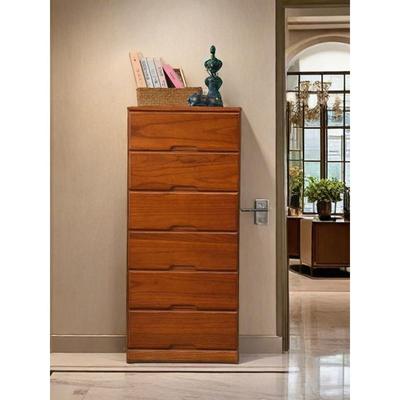 实木家用加深6夹0c储物柜抽屉式收纳柜小斗缝淡然如萱柜柜卧室客