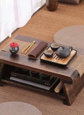 小飘桌PQZ窗茶几家用茶桌折叠桌木榻榻米小子茶台日式炕几实阳台