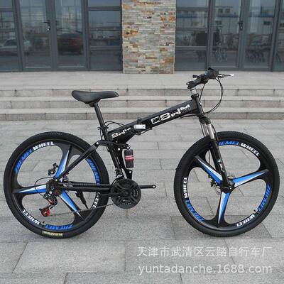 便宝马架山地自行车软尾折叠成人女变速车双型减震青IIIM[M3]男年
