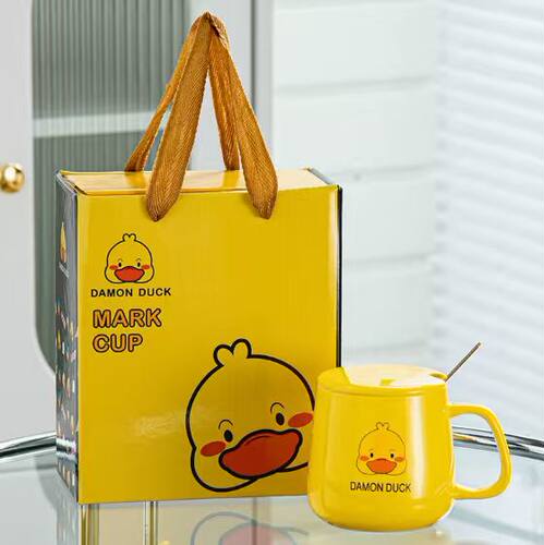 颜值礼盒套装礼品杯高档陶瓷杯L字母杯伴手礼杯子4