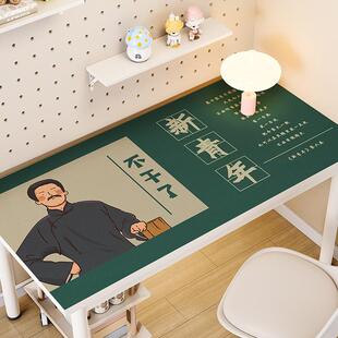 2024新款电脑办公桌面书桌垫学生学习桌皮革保护垫防水耐脏可擦洗