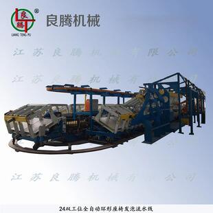 生产28双工位全自动环形座椅发泡流水线 墙体保温板高压发泡生产