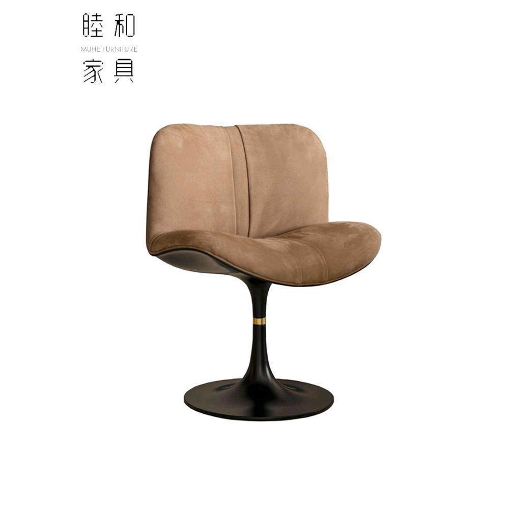 极简意式轻奢餐椅玛丽莲旋转家用书椅设计师鸭嘴椅创意化妆单椅子