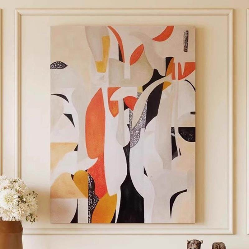 万象 中古风客厅玄关民宿样板间装饰画奶油风卧室抽象装饰画,电子元器件市场,其它元器件,淘宝优惠券,粉丝福利购,淘宝优惠卷