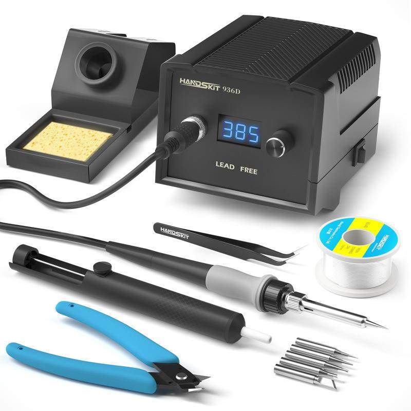 汉崎936D电烙铁可调恒温大功率防静电手机维修焊接电烙铁焊台