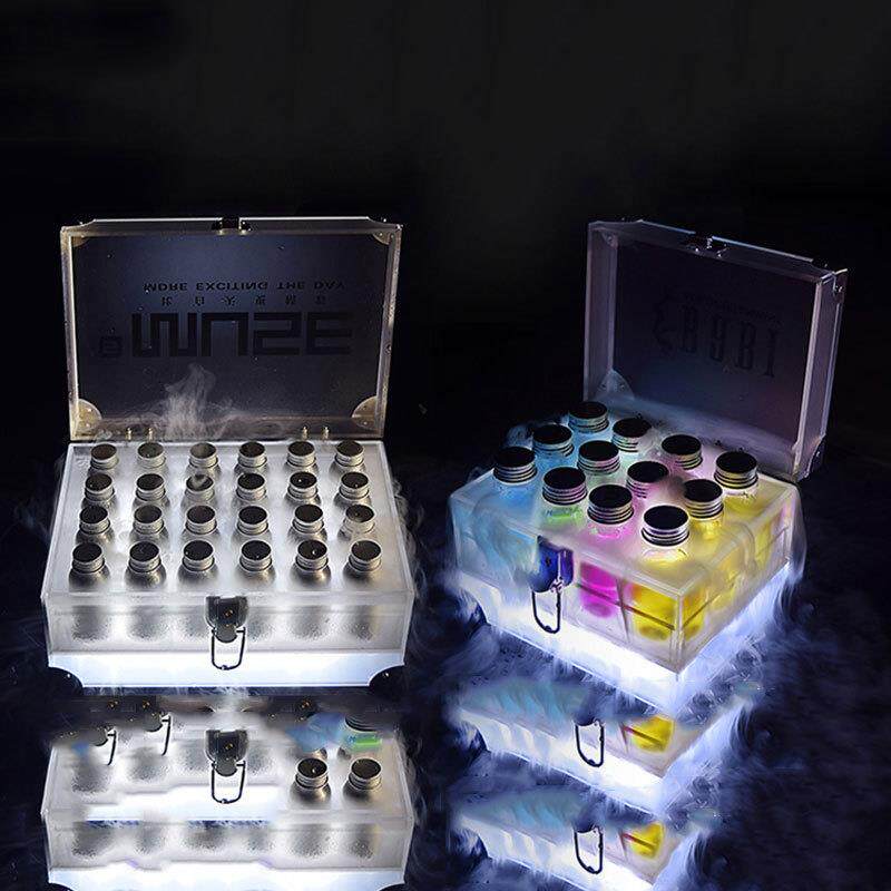 夜场酒吧香槟发光亚克力鸡尾酒箱 KTV七彩发光酒水冰桶贵宾套装箱