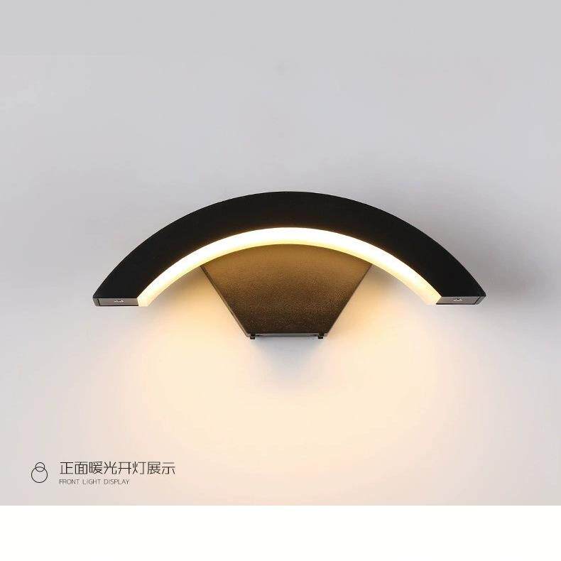 户外壁灯感应防水别墅庭院灯室外阳台门口门前现代简约扇形墙壁灯