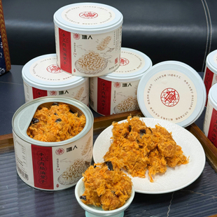 【塘人】手工肉松油赞子宁波传统老式年货现做正宗咸甜味酥香