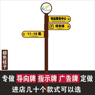 计575指示牌户外指路牌立式广公设景区小区楼层方园向路标导视告