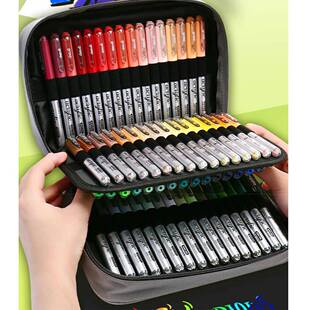 掌握直液式软头丙烯马克笔168色学生绘画笔马克笔全套美术