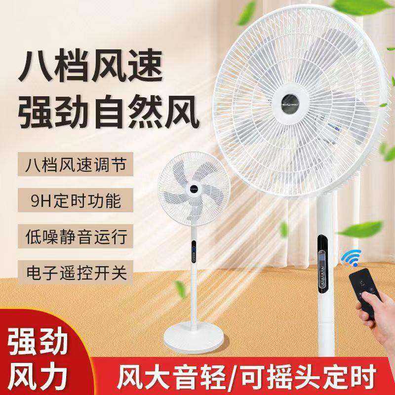 16寸智能立式电风扇大风力家用静音带定时遥控落地扇静音大风力