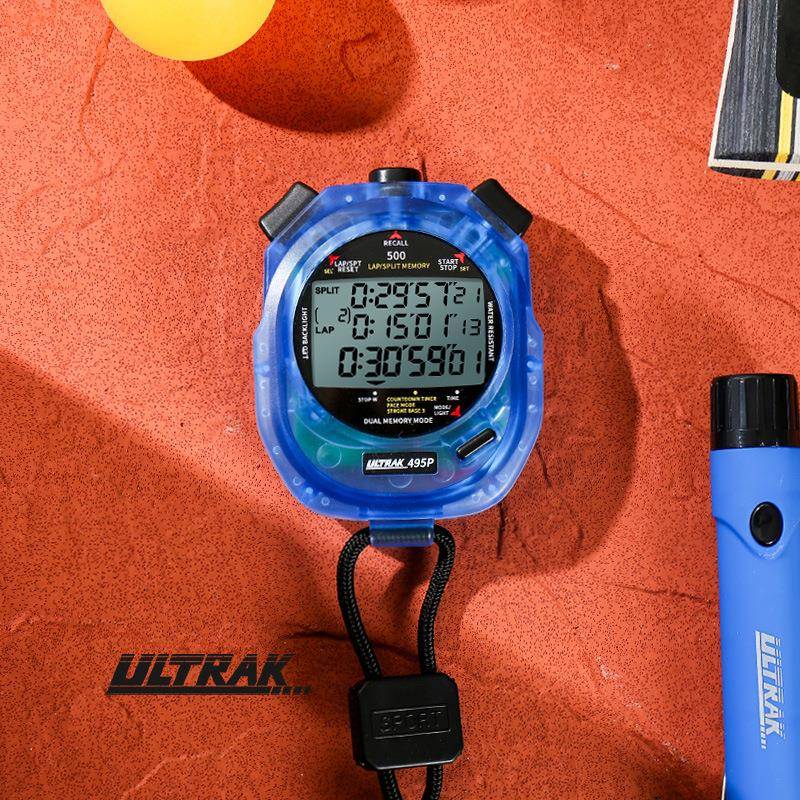 DT495P电子秒表ULTRAK奥赛克500道3排显示计时器田径训练轻便
