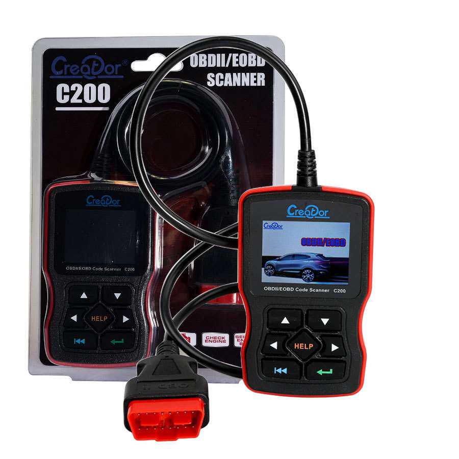 Creator C200 obd2 scanner多语言汽车故障诊断仪故障灯灯清除