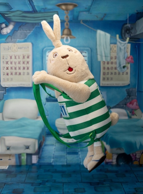 SCG STUDIOS 越狱兔小普款双肩背包玩偶逃亡兔潮玩公仔送女友礼物