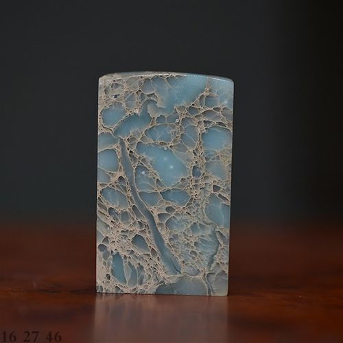 四川花坑绿冻石雅安绿 西安绿印章 天青石 金石篆刻姓名石头刻字