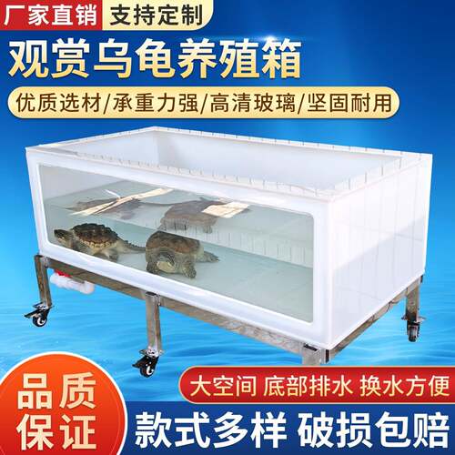 养单面玻璃高清pp板龟箱缸乌龟箱乌龟001养龟鱼专用箱板塑料轻体