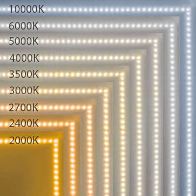 2000K2700K3000K3500K4000K5000K6000K10000K12V24V低压贴片灯带